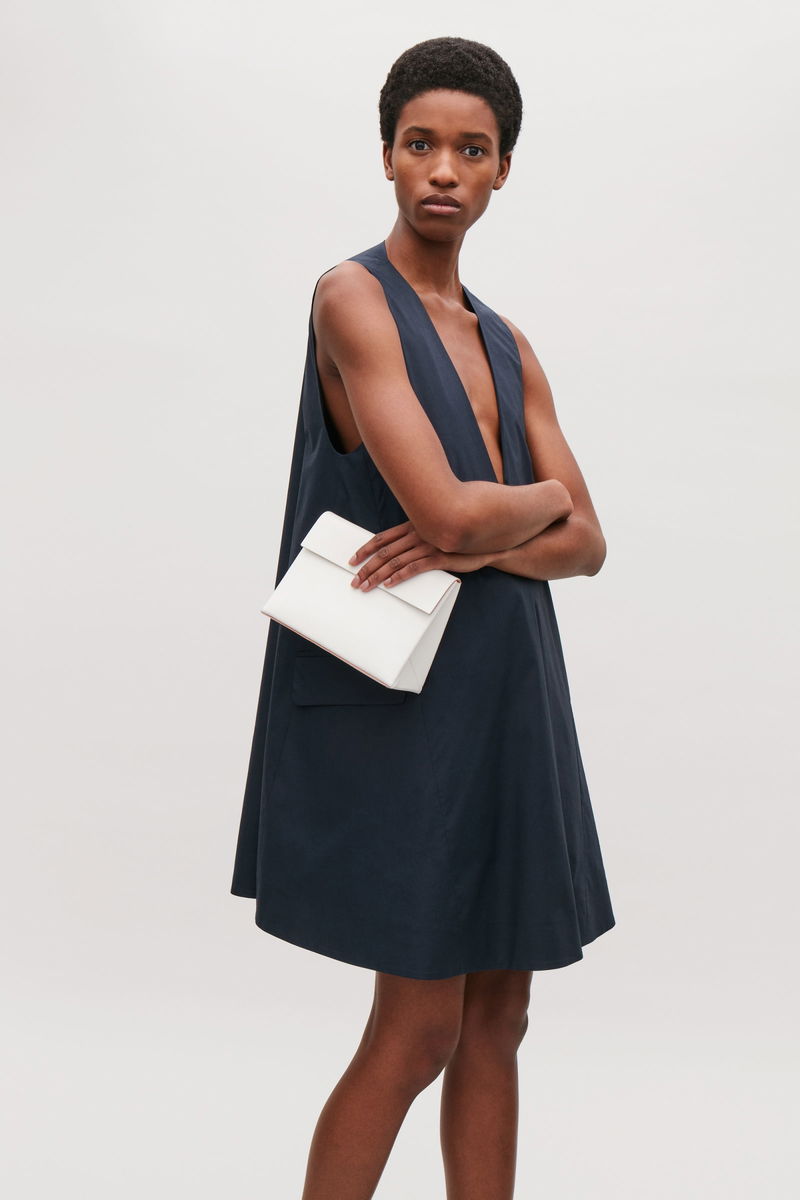 navy blue dress for baby girl COS Sleeveless A-line Dress