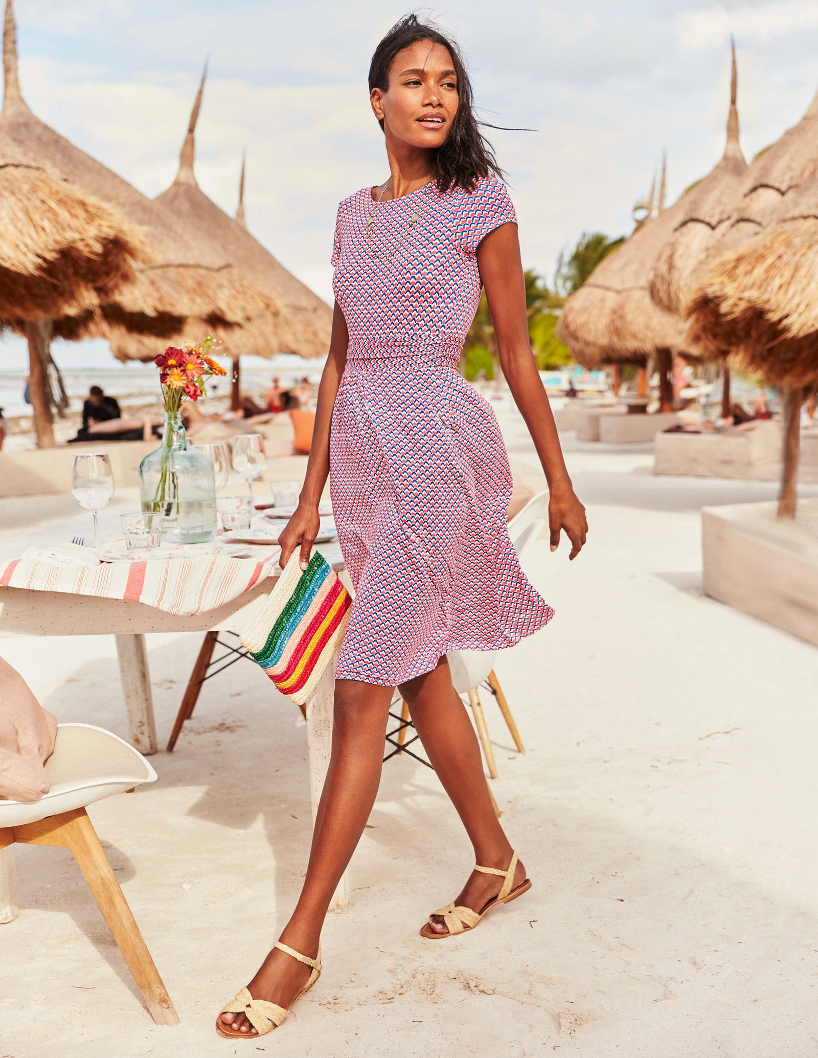 amelie jersey dress Amelie Jersey Dress-Rouge, Clover Whirl