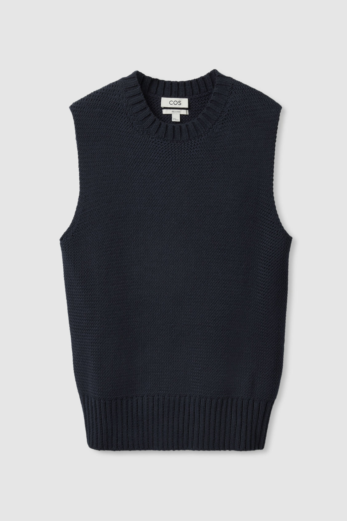 COS Racked-Stitch Knitted Vest | Endource