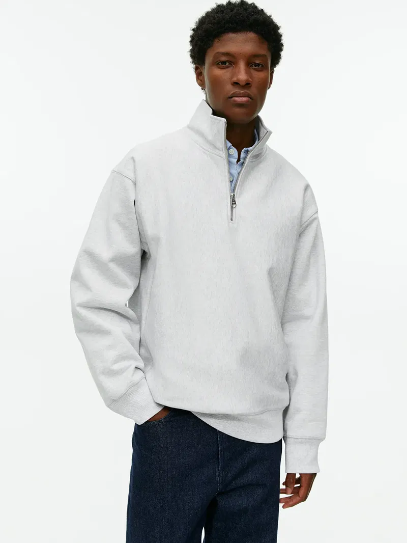 ARKET Heavyweight Half-Zip Sweatshirt endource