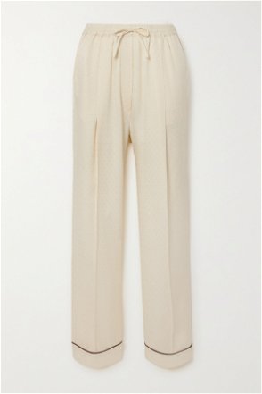 ERES Opale lace-trimmed cotton pajama pants
