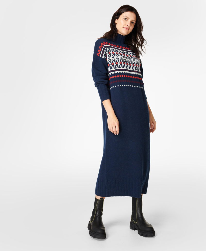 SWEATY BETTY Mountain Wool Fairisle Dress endource - Main Image