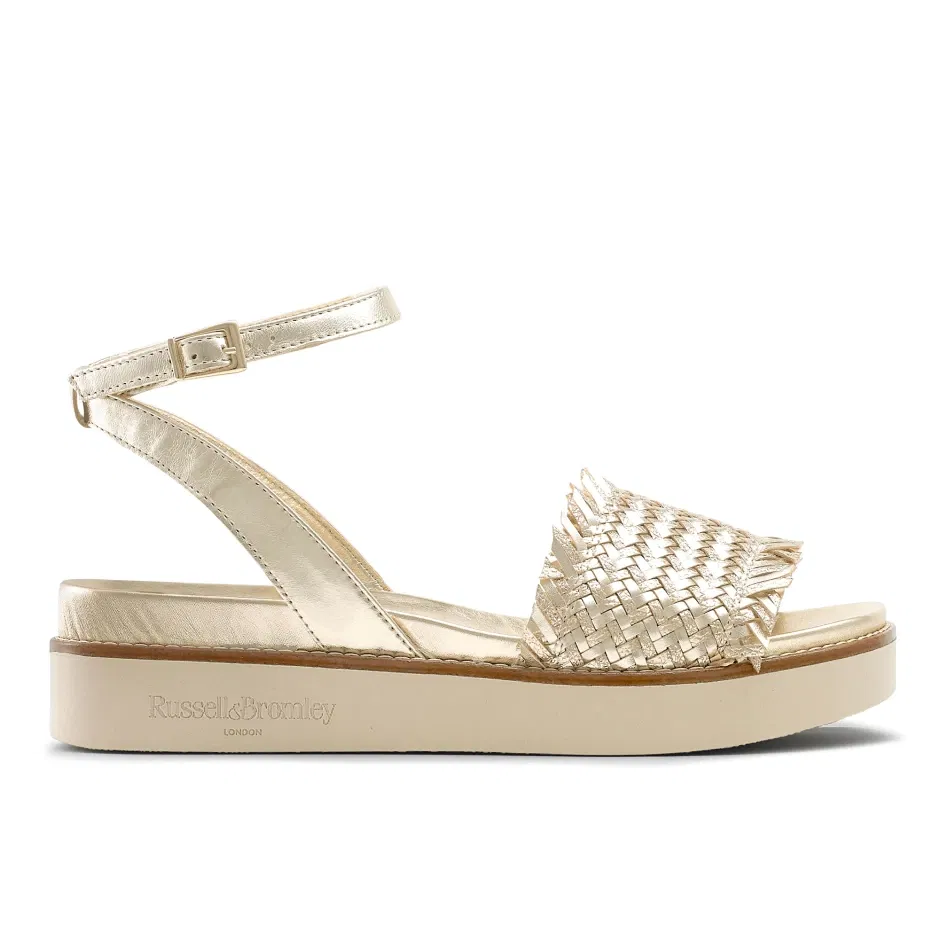 RUSSELL & BROMLEY Orlando Woven Footbed Sandal In Man Made | Endource