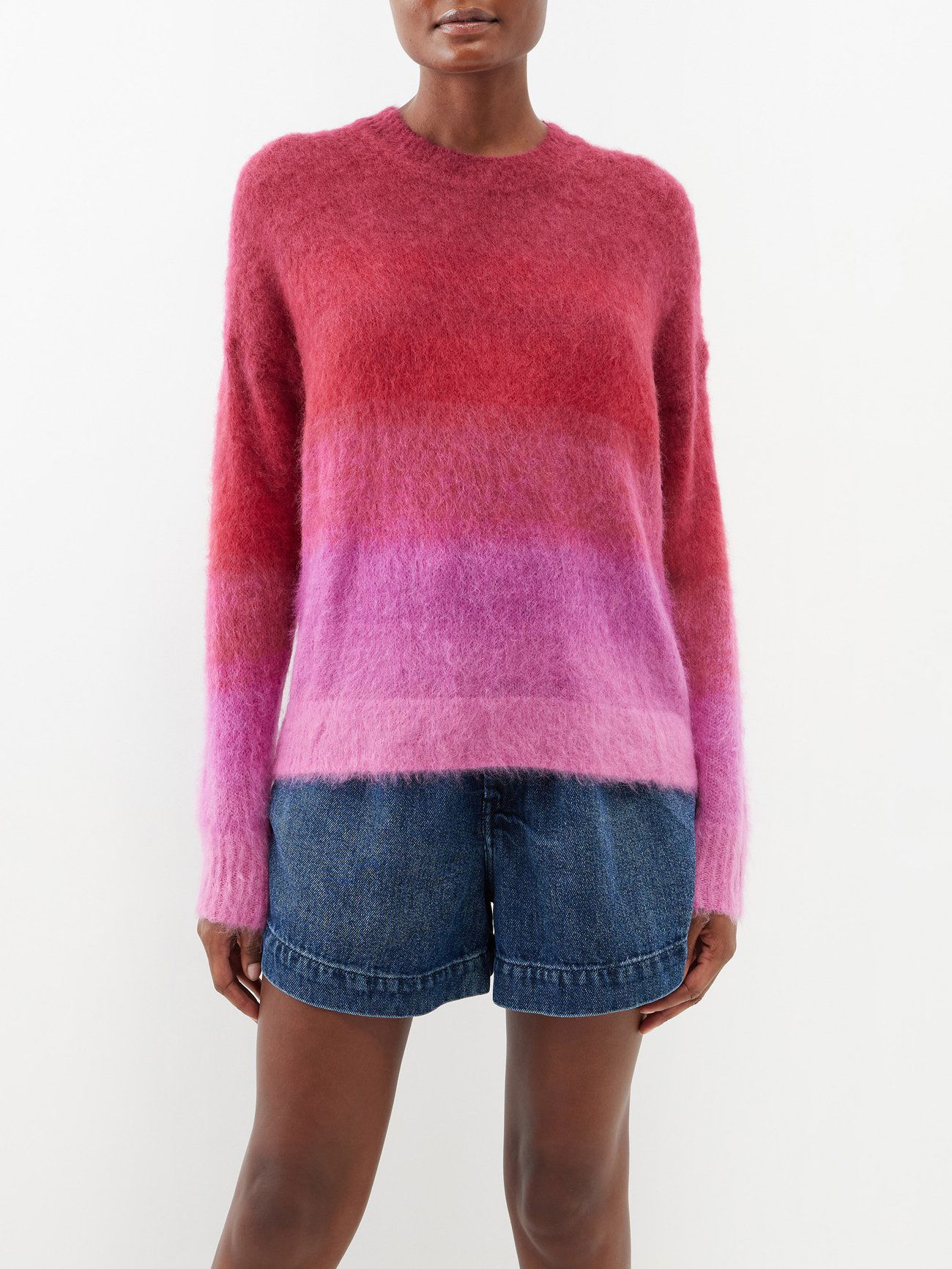 MARANT ÉTOILE Drussell Ombré Mohair-Blend Sweater endource