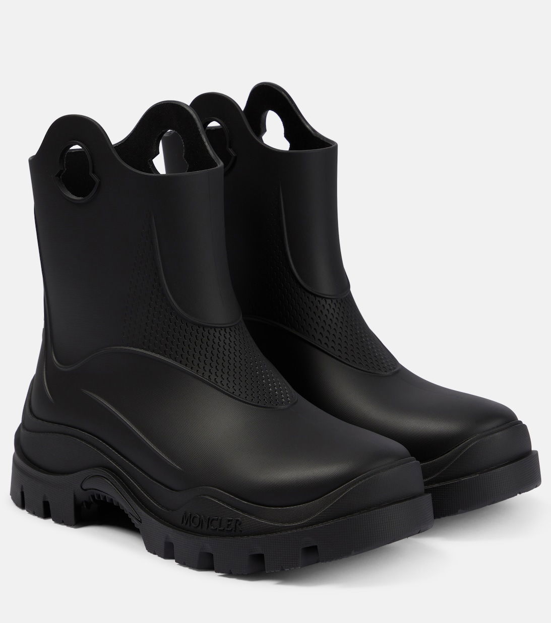 MONCLER Misty Rain Boots in Black | Endource