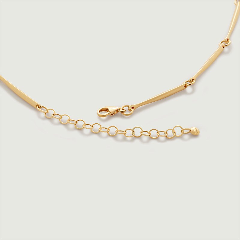 Gold Textured Link Chain Extender 2' | Women's Designer Jewelry by Monica Vinader