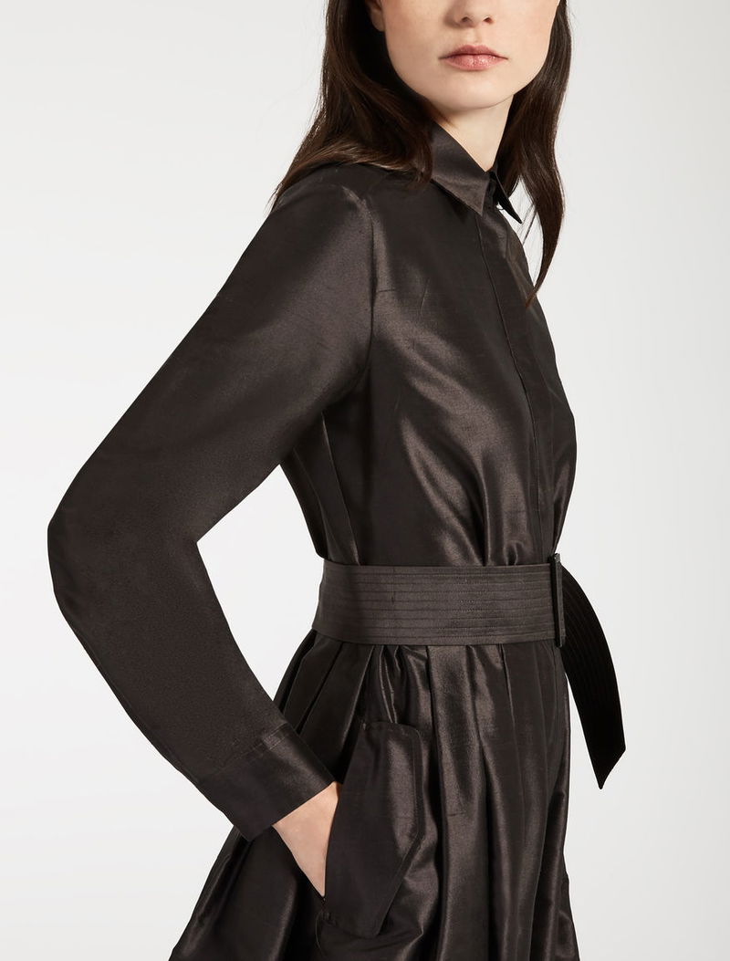 max mara silk shantung dress Max Mara Silk Shantung Dress