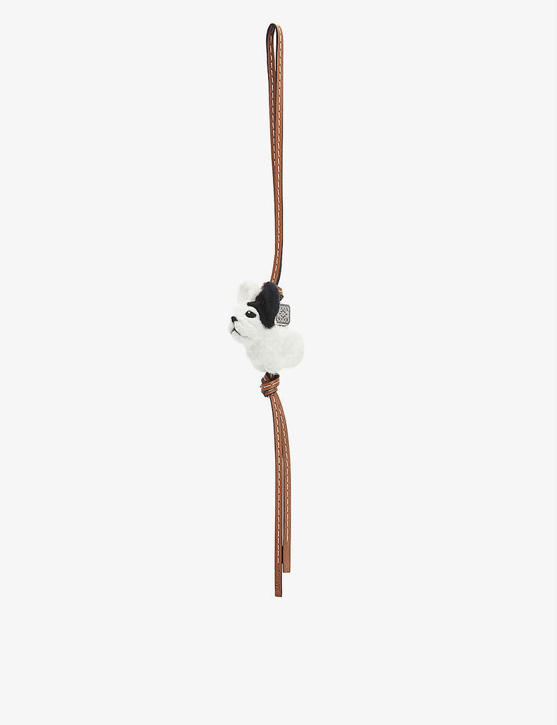 LOEWE Felted Puppy Charm in NATURALTAN | endource