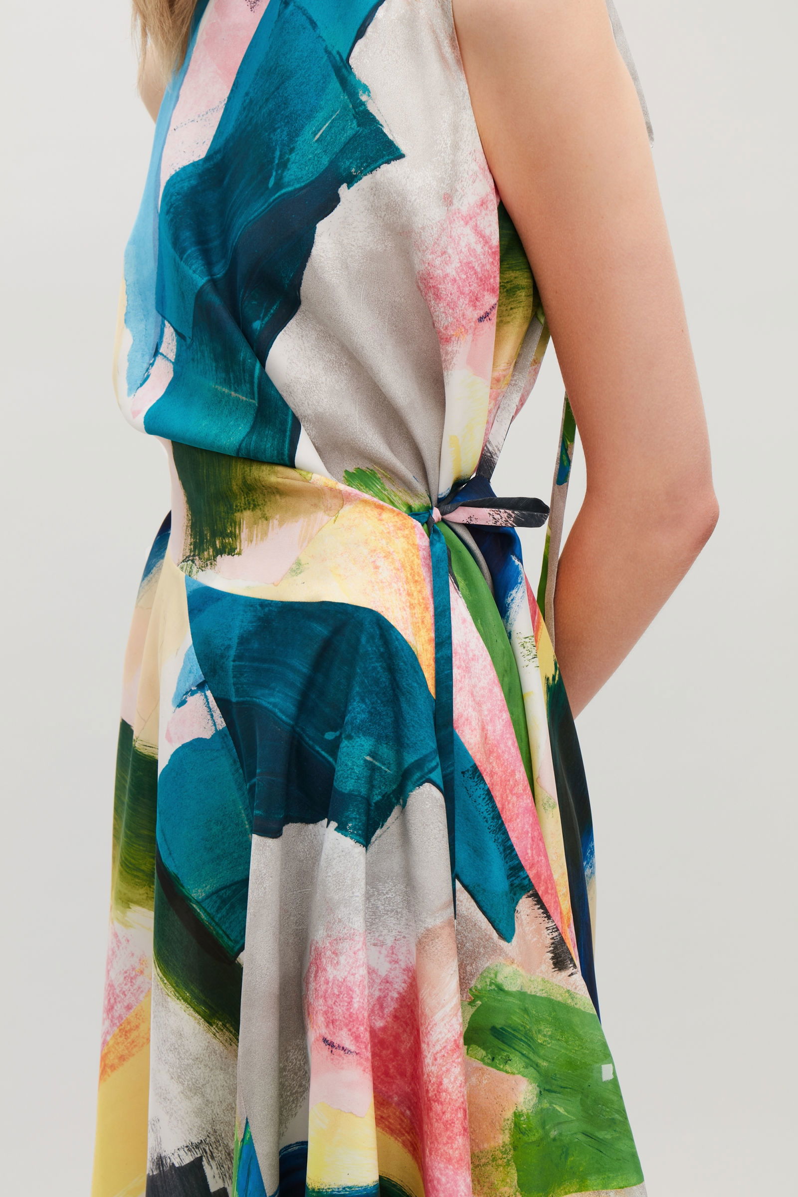 cos asymmetric silk dress with ties Cos Asymmetric Silk Dress COS Asymmetric Tie-Waist Silk Dress Endource