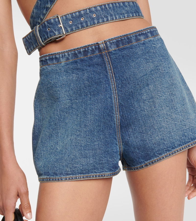 Alaïa Denim Shorts in Blue