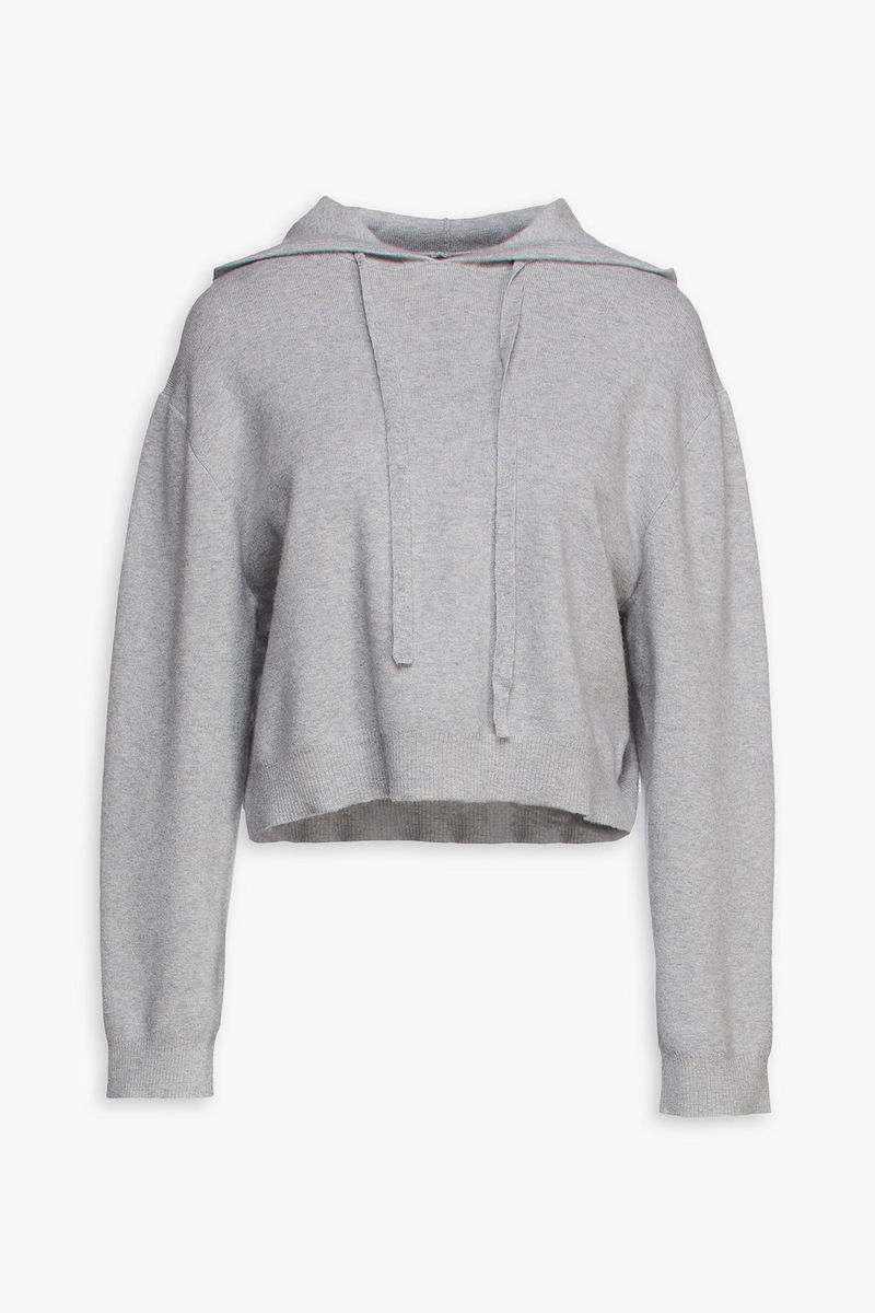 Cropped Hoodie Grey Hoodie In The Middle LIVE THE PROCESS Celeste