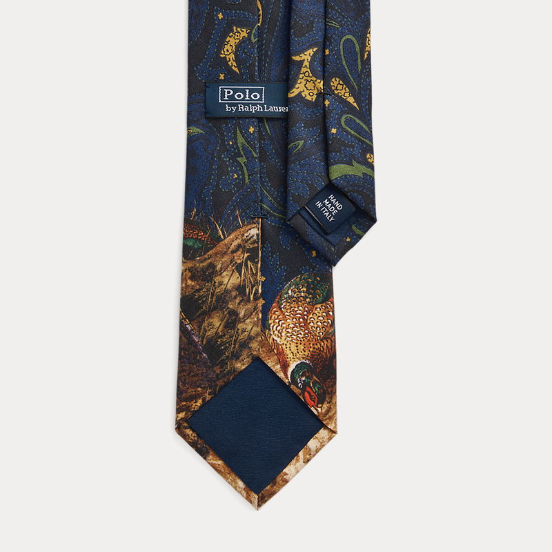 POLO RALPH LAUREN Pheasant-Paisley Silk Twill Tie endource