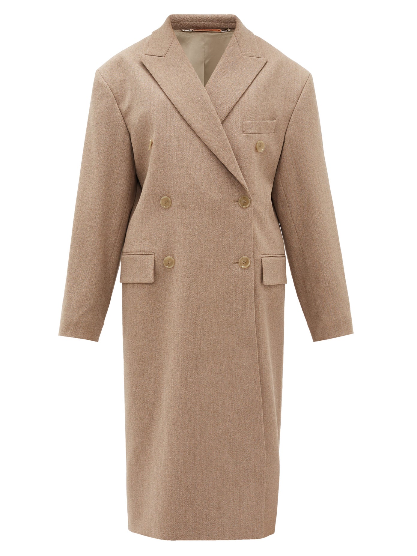 ACNE STUDIOS Ode Double-Breasted Wool-Blend Coat | endource