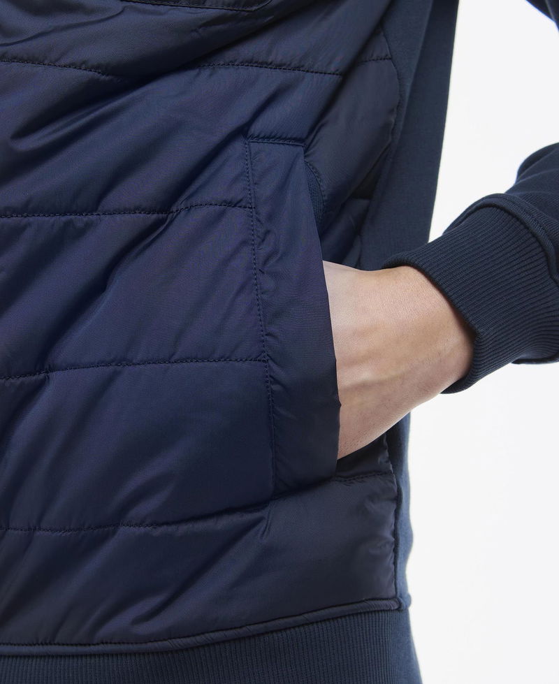 Barbour Brigade Zip Through in Navy | Endource