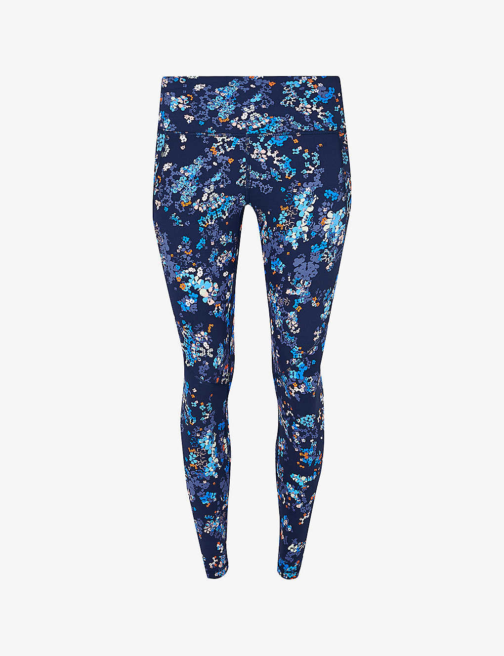 SWEATY BETTY Power 7/8 Workout Stretch-Jersey Leggings in Blue