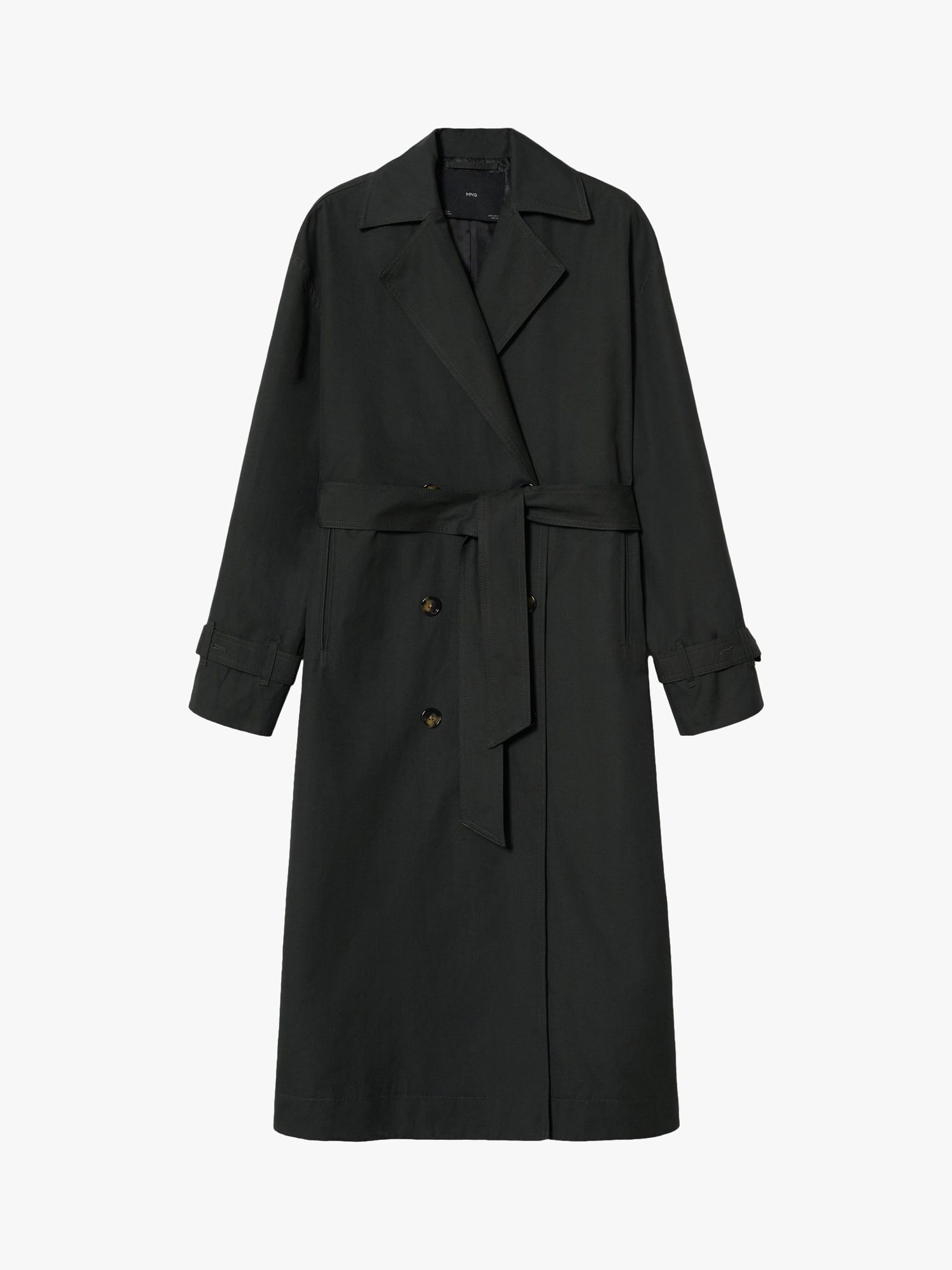 MANGO Trench Coat in Khaki Endource