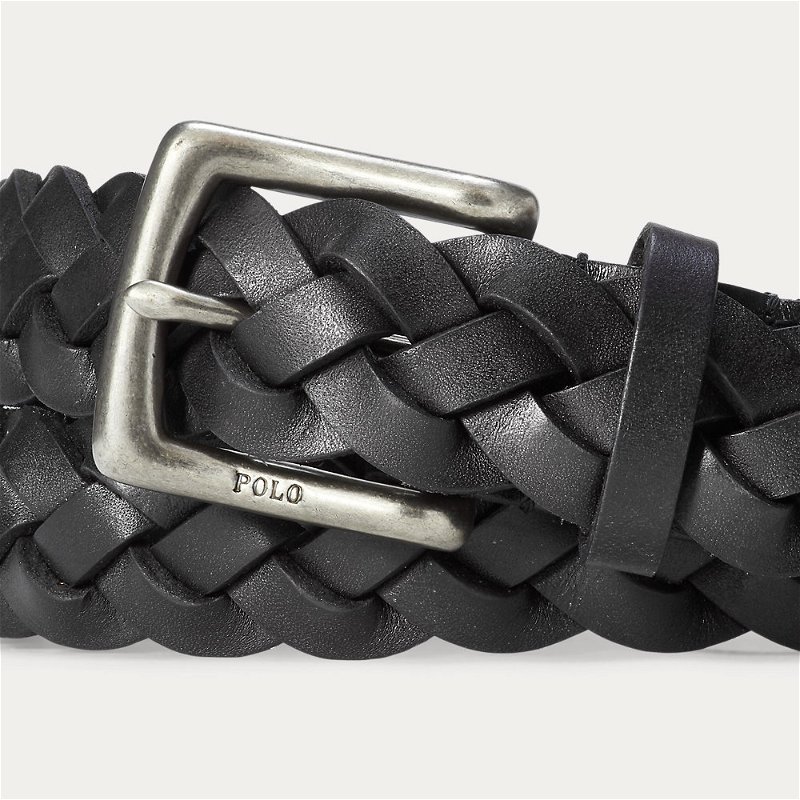 Polo Ralph Lauren Vegan Leather Braided Belt - ShopStyle