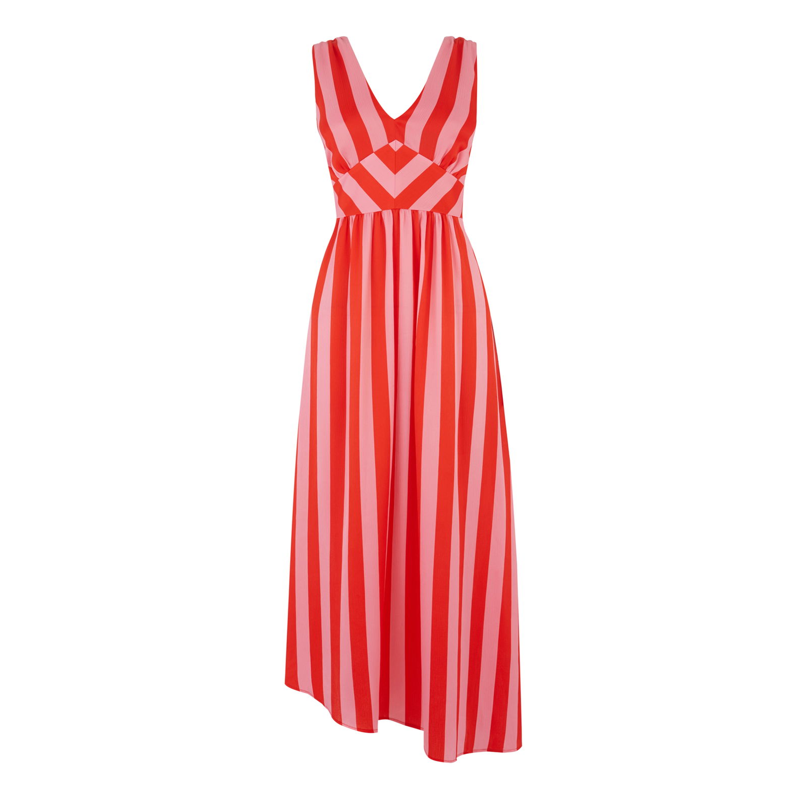 WAREHOUSE Candy Stripe Midi Dress | endource