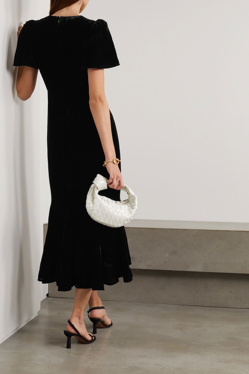 rhode black velvet dress The People Vs Rhode Velvet Dress Black main image 1