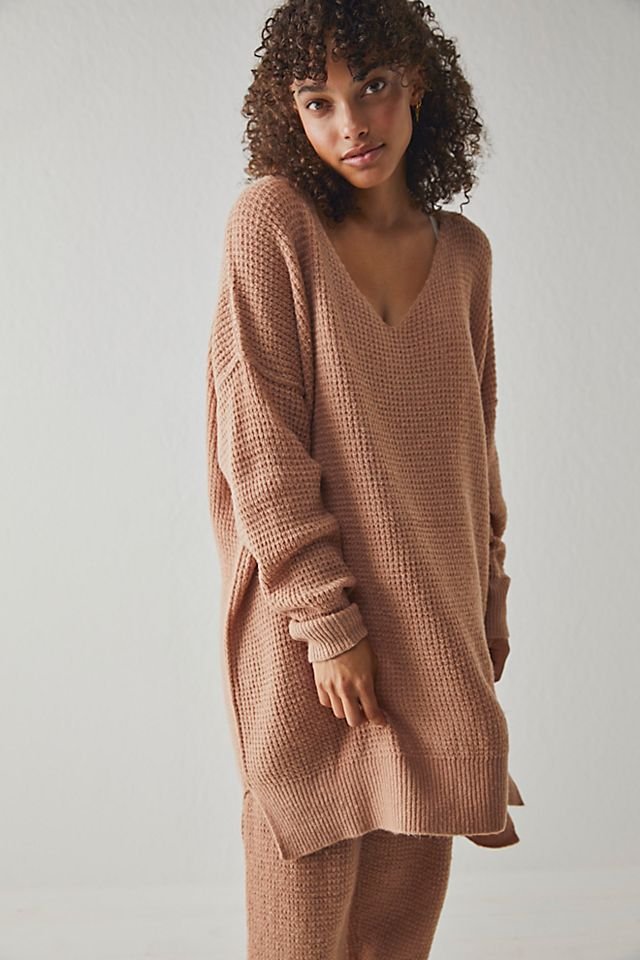 Free People C.O.Z.Y Pullover in Frosted Earth - FINAL SALE