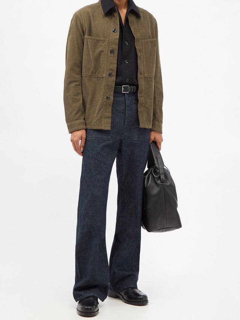 LEMAIRE Patch-Pocket Cotton-Corduroy Overshirt | endource