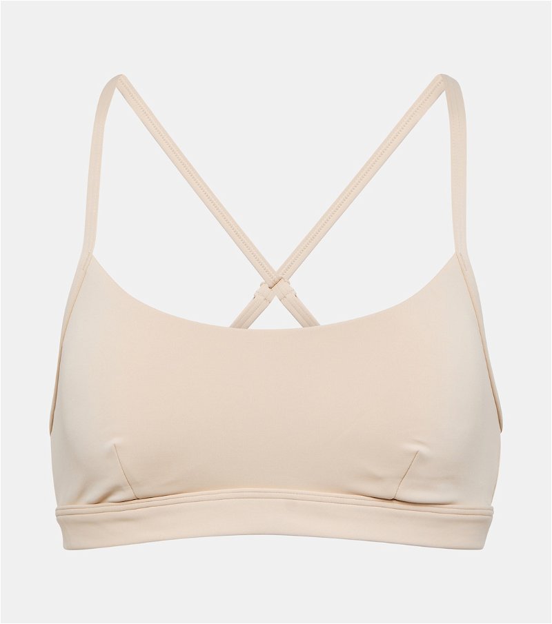 ALO YOGA Airlift Intrigue Sports Bra in Beige