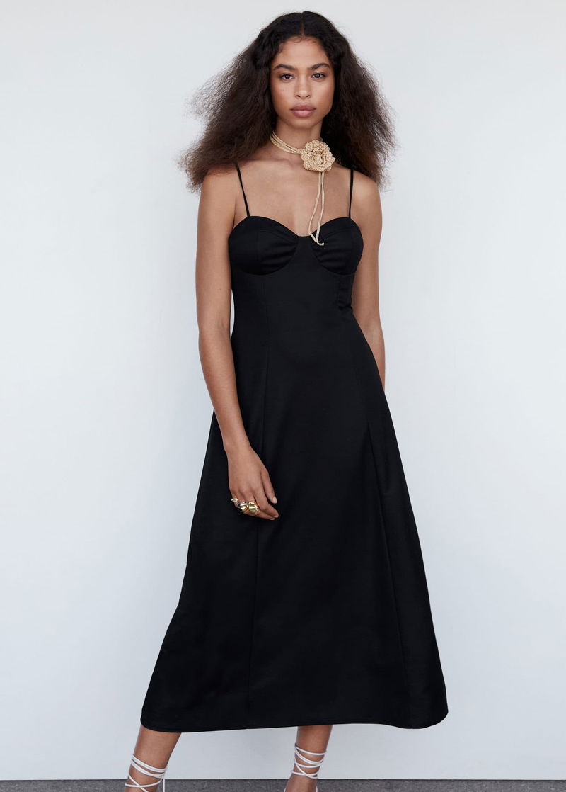 33% off MANGO Flared Corset Dress