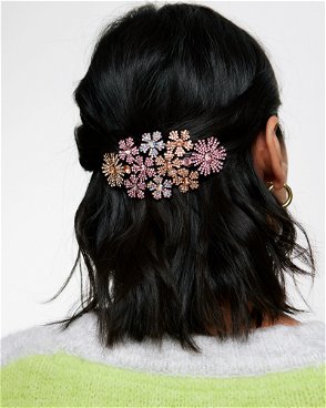 Lilac Flower-Embellished Hair Band - CHARLES & KEITH DE