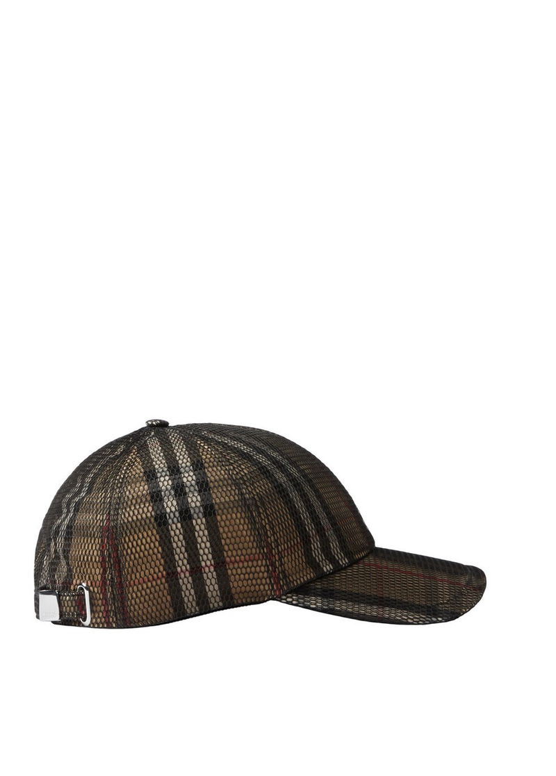 Burberry Mesh Overlay Check Baseball Cap Burberry Mesh Overlay Check Baseball Cap | REVERSIBLE main image 3