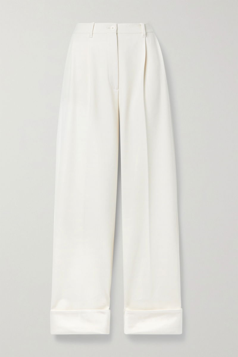 THE ROW Ednah merino wool tapered pants