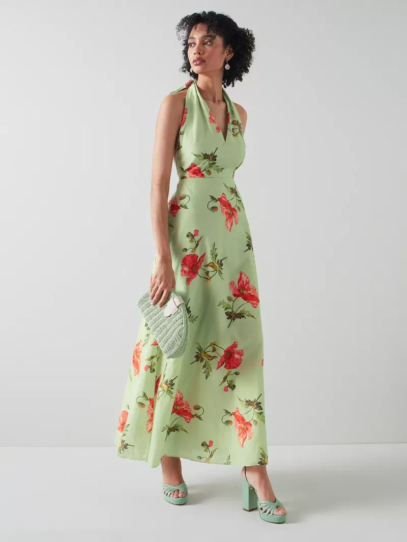 lk bennett green silk dress BRAND NEW LK BENNETT ILLIA FOREST GREEN SILK DRESS SIZE 16 – Whispers Dress  Agency main image 0