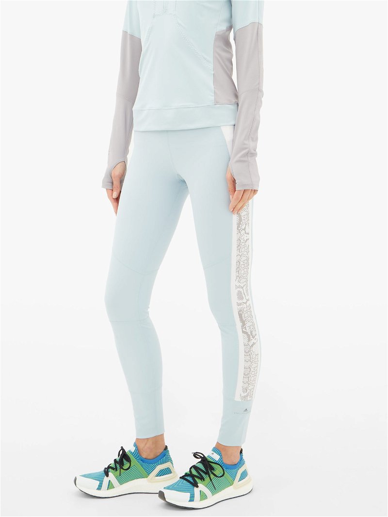 Adidas by Stella McCartney Womens Mid-Rise Capri Leggings Teal Blue Si -  Shop Linda's Stuff