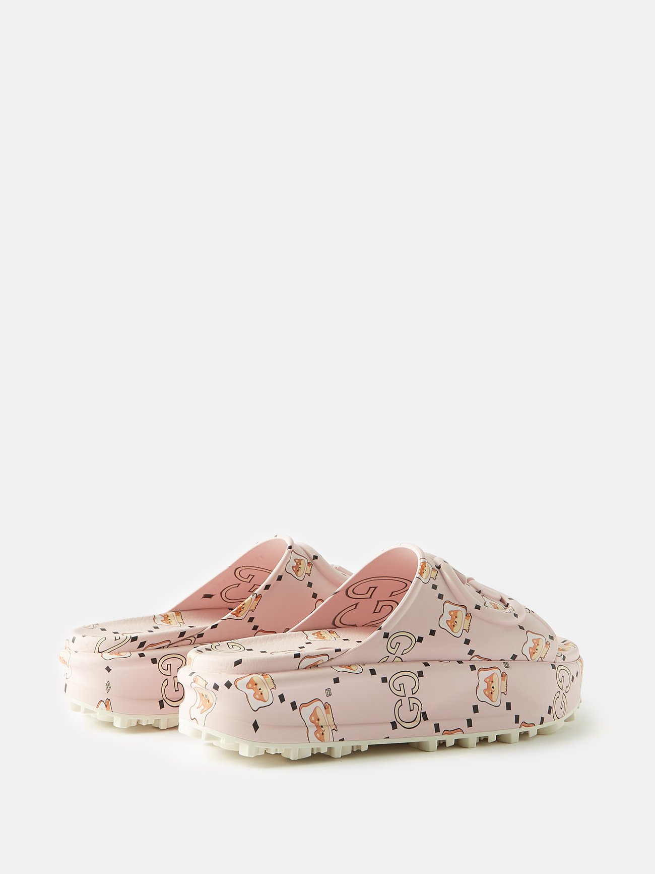 GUCCI Gucci x Pikarar - Kawaii Animal-Print Rubber Slides | endource