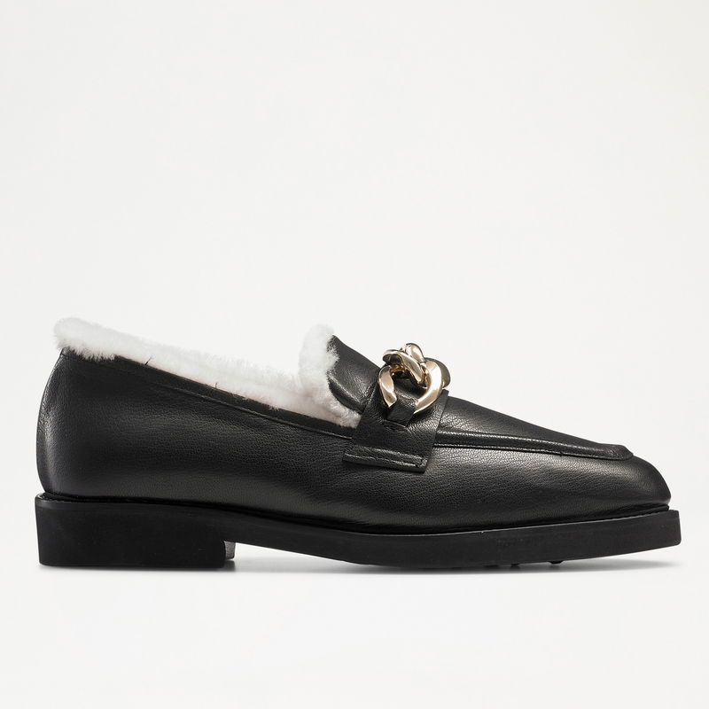 RUSSELL BROMLEY Cleo Warm Lined Triple Ring Loafer endource