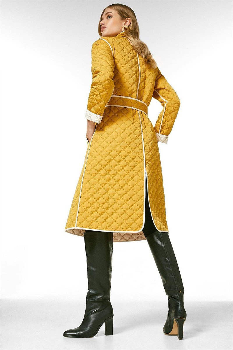 Reversible Quilted Trench Coat