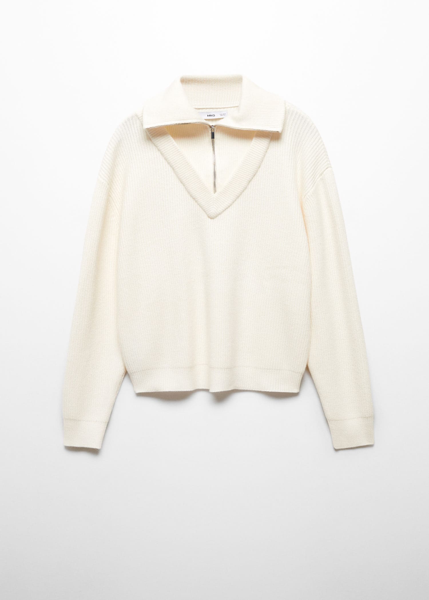 MANGO Zip Neck Jumper | endource