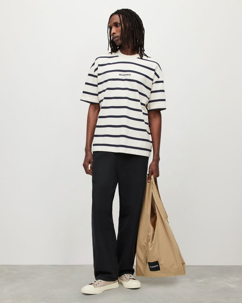 all saints striped t shirt