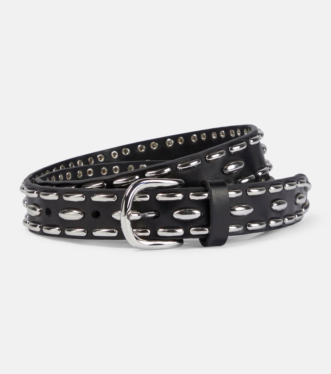 ISABEL MARANT Zap Embellished Leather Belt | endource display picture 3