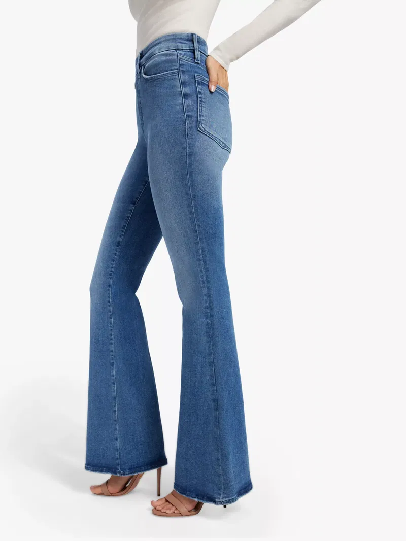 Pull On Flared Jeans