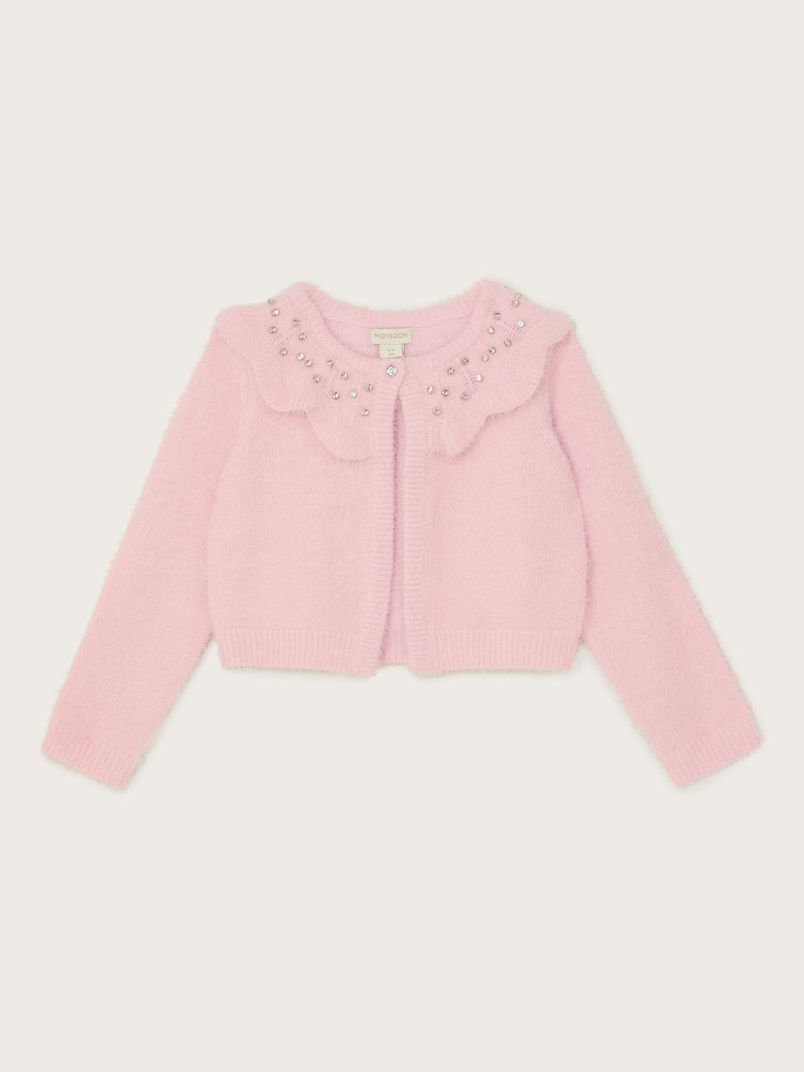 Monsoon Fluffy Gem Collar Cardigan endource