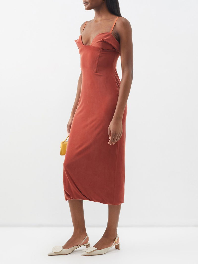 JACQUEMUS Duelo Mismatched Slingback Kitten Heels endource