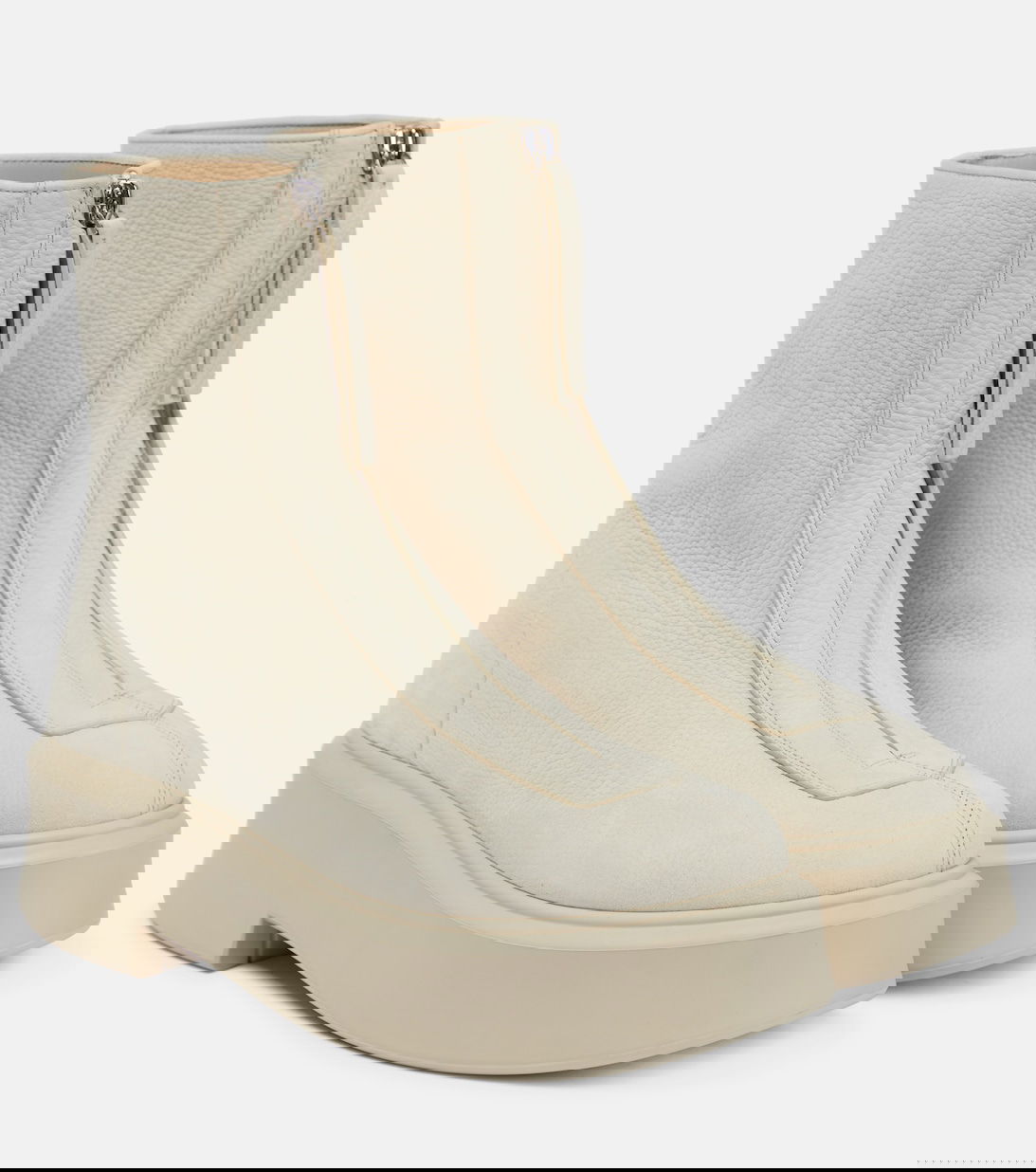 the row zipped 1 leather ankle boots