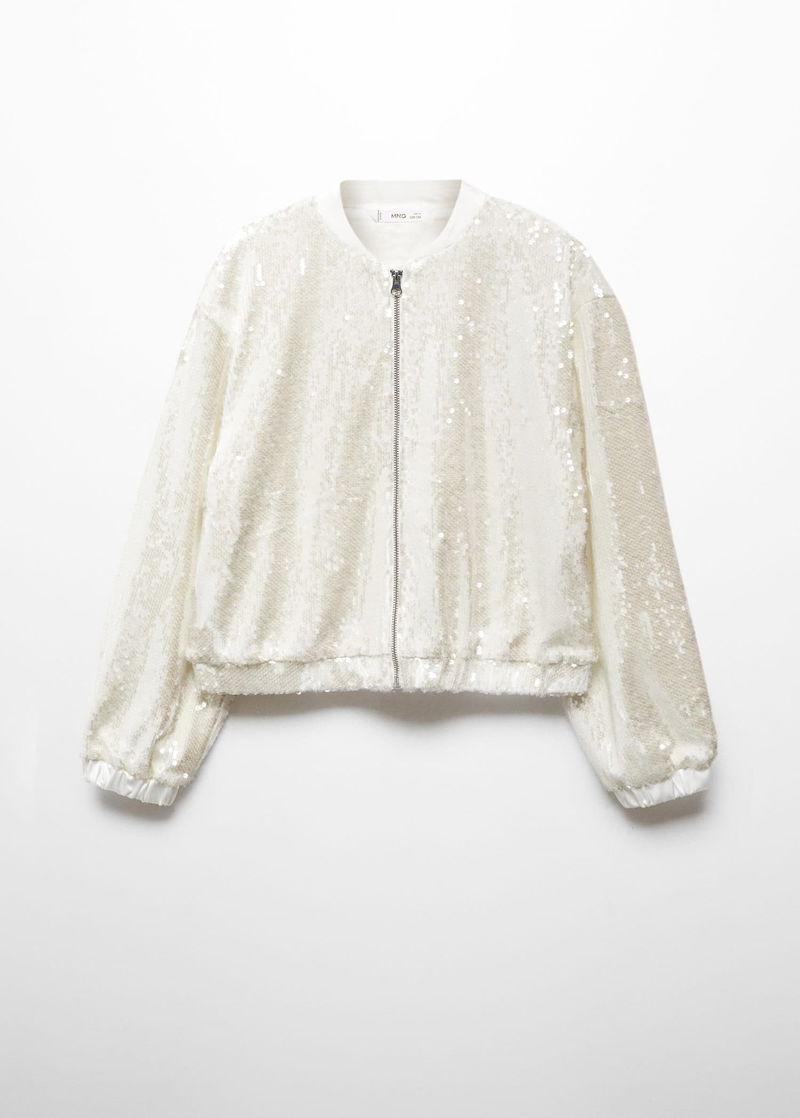 MANGO Sequined Bomber endource