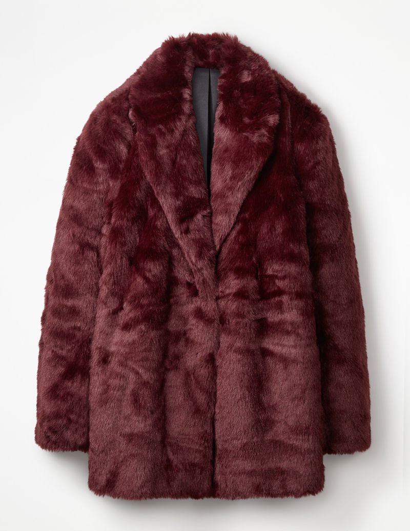 boxgrove faux fur coat