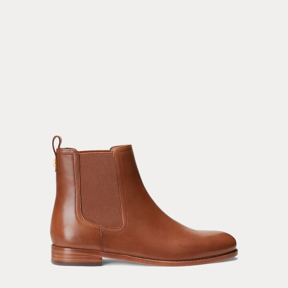 ralph lauren bonne leather bootie