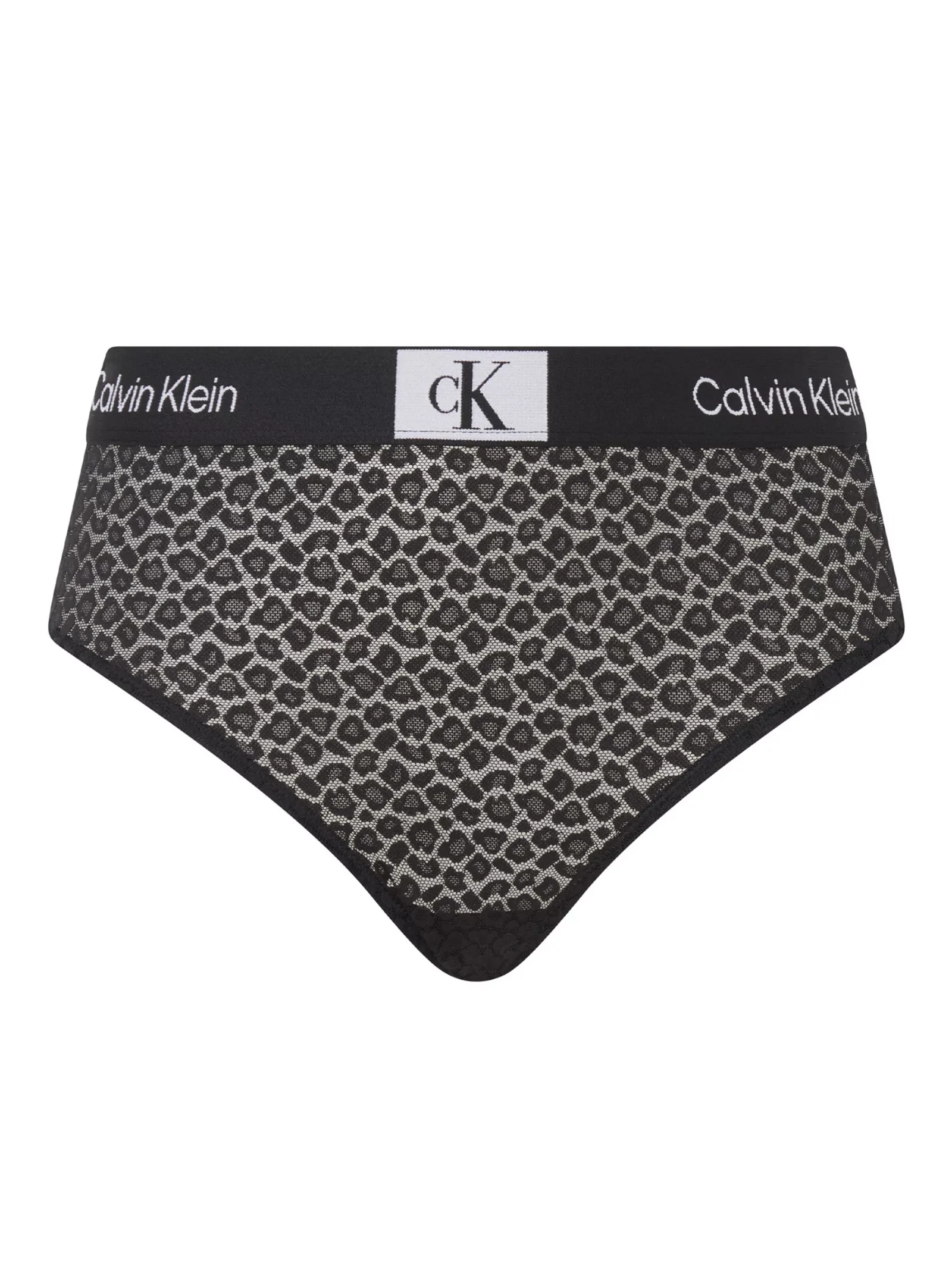 Calvin Klein Modern Cotton High Waisted Bikini Briefs, Black at John Lewis  & Partners