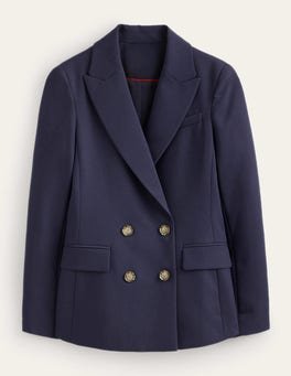 TAILORED DOUBLE-BREASTED BLAZER - Bluish