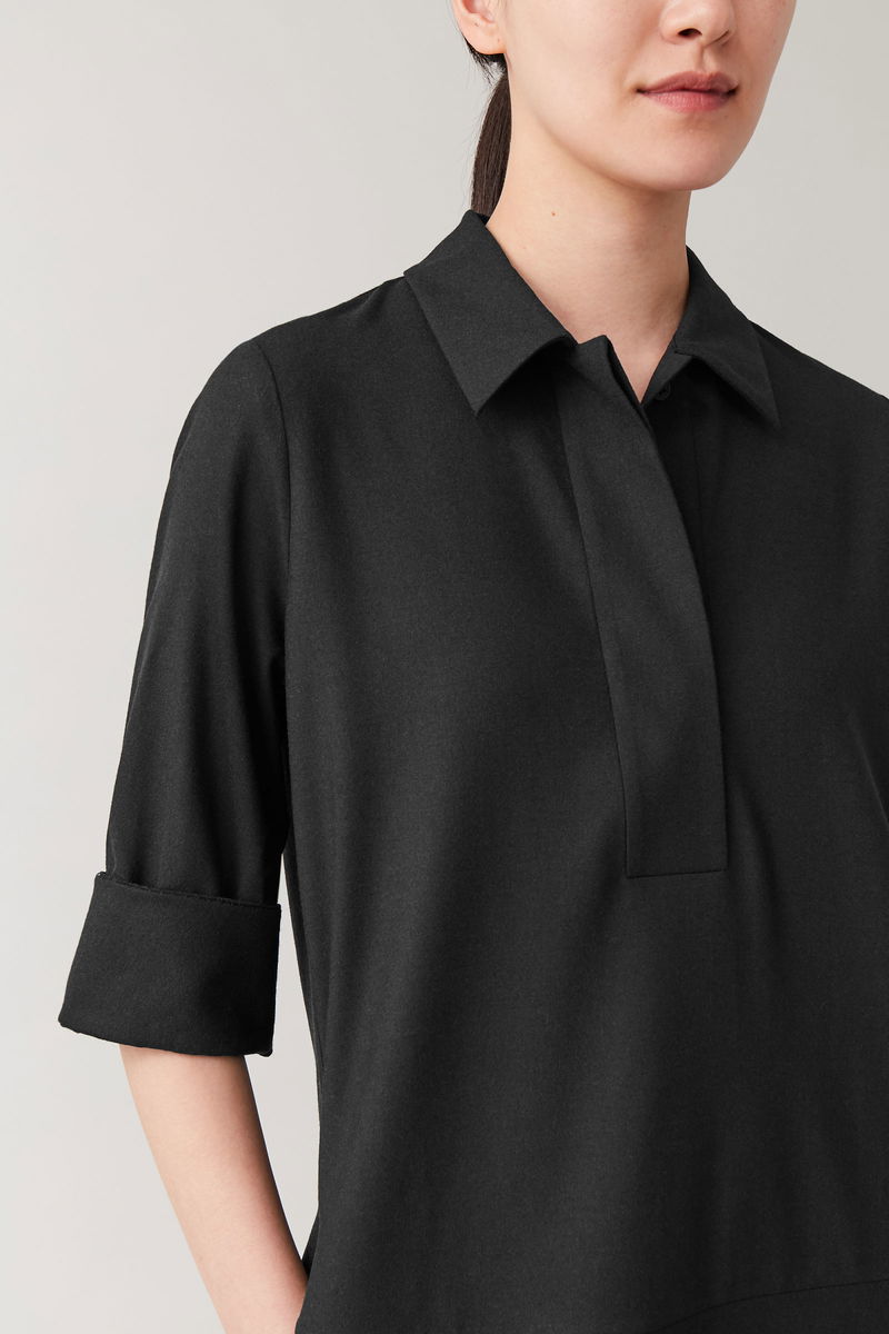 cos wool mix shirt dress COS Wool Mix Shirt Dress