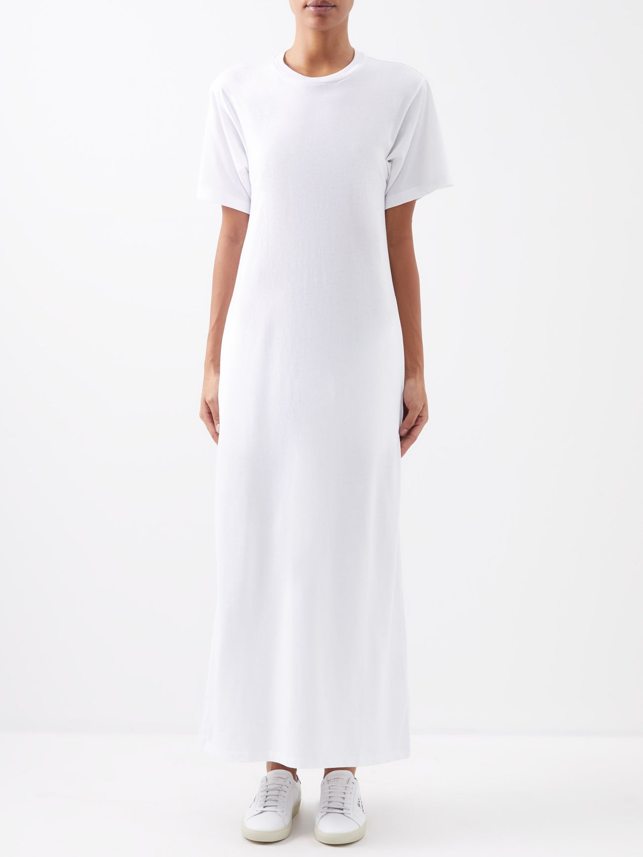 Robe T-shirt Raey En Coton Blanc - Taille 8 UK (36 EU), Neuve Avec Légers Défauts