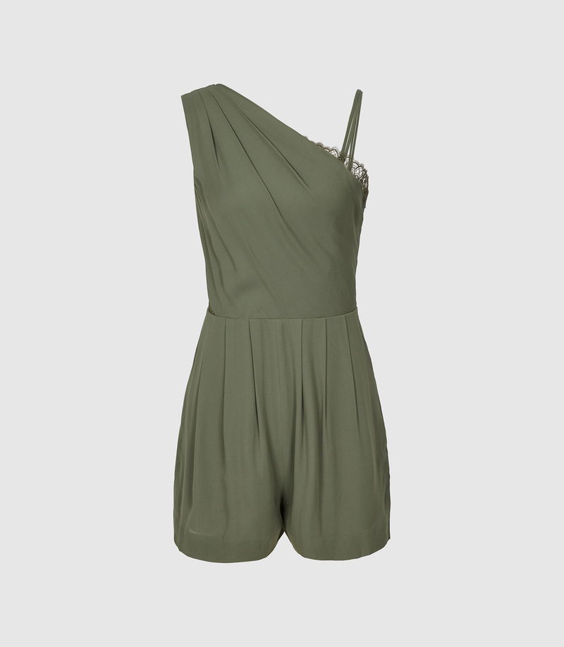 REISS River Asymmetric Shoulder Playsuit endource